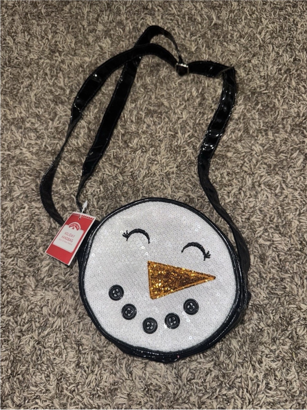 NWT Girls Women’s Snowman Purse Christmas Crossbody Bag White
